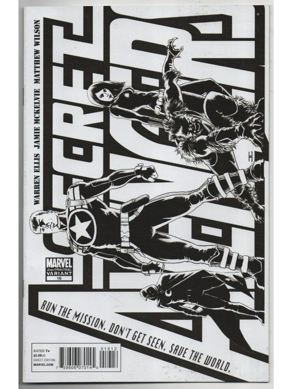 Secret Avengers 16 Marvel Comics 2011 VF 8.0 2nd Print Variant McKelvie